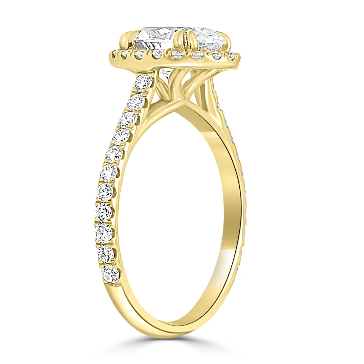 Yellow Gold Contemporary and Exclusive Engagement Ring jewelry Wabash avenue