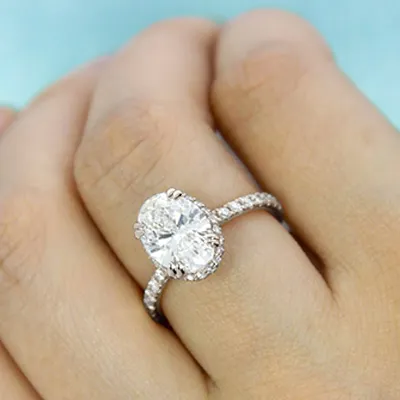 White Gold Delicate Engagement Ring jewelry online