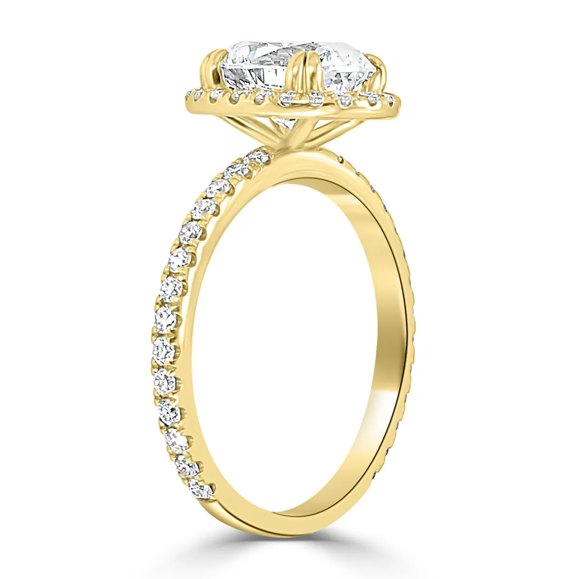 Yellow Gold Delicate Engagement Ring jewelry Wabash avenue
