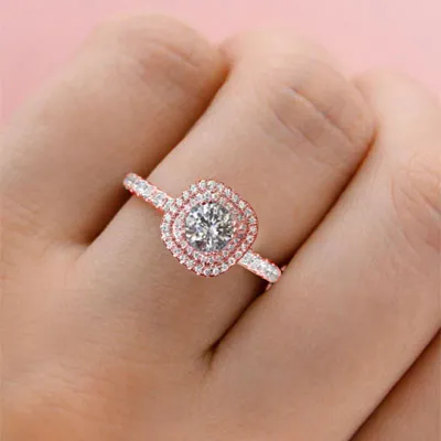 Rose Gold Classic Engagement Ring jewelry windy city