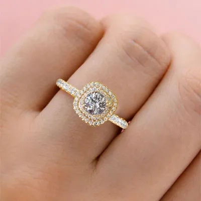 Yellow Gold Classic Engagement Ring jewelry windy city