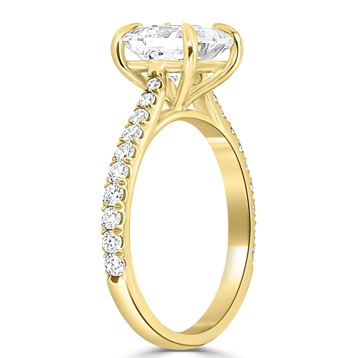 Yellow Gold Most Beautiful Engagement Ring jewelry Wabash avenue