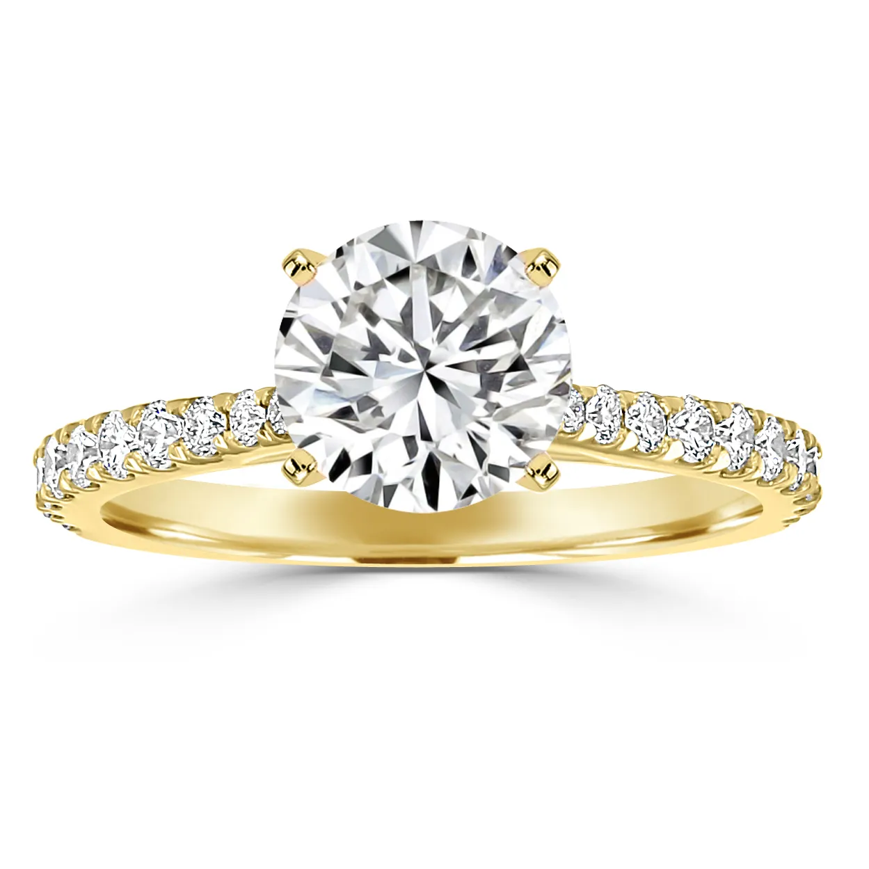 Yellow Gold Most Beautiful Engagement Ring