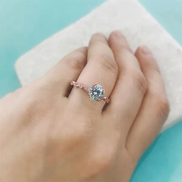 Rose Gold Vintage Engagement Ring jewelry store near me