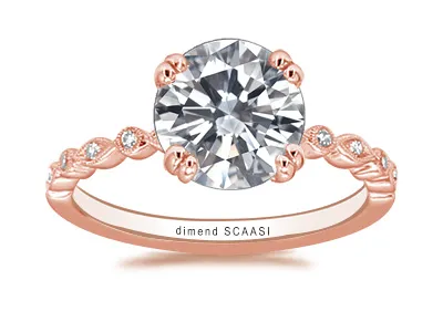 Rose Gold Vintage Engagement Ring