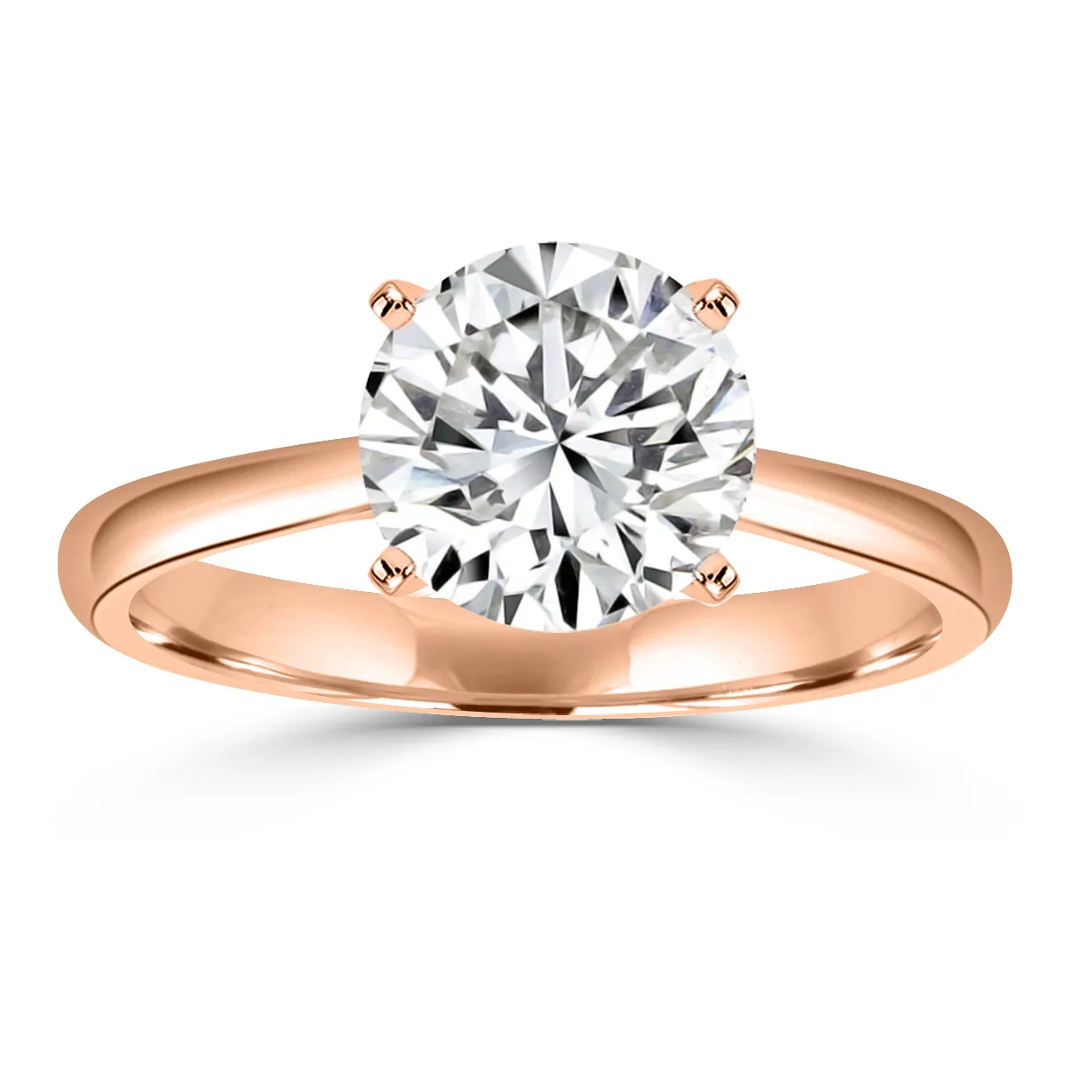 Rose Gold Truly Stylish Engagement Ring
