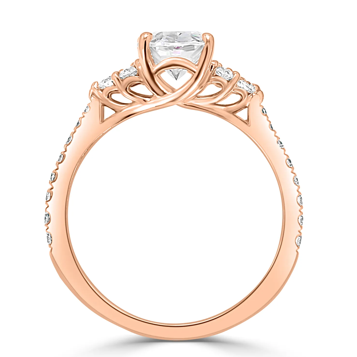Rose Gold Princess Cut Engagement Ring jewelry store near me