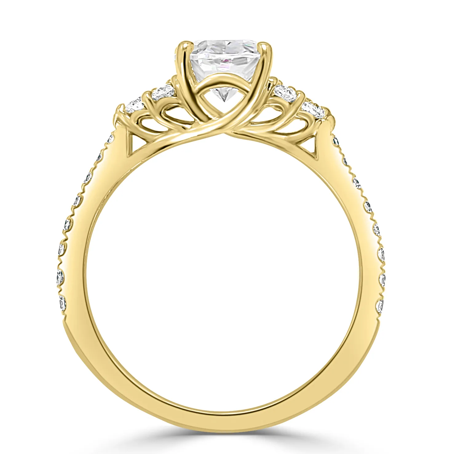 Yellow Gold Princess Cut Engagement Ring jewelry store near me