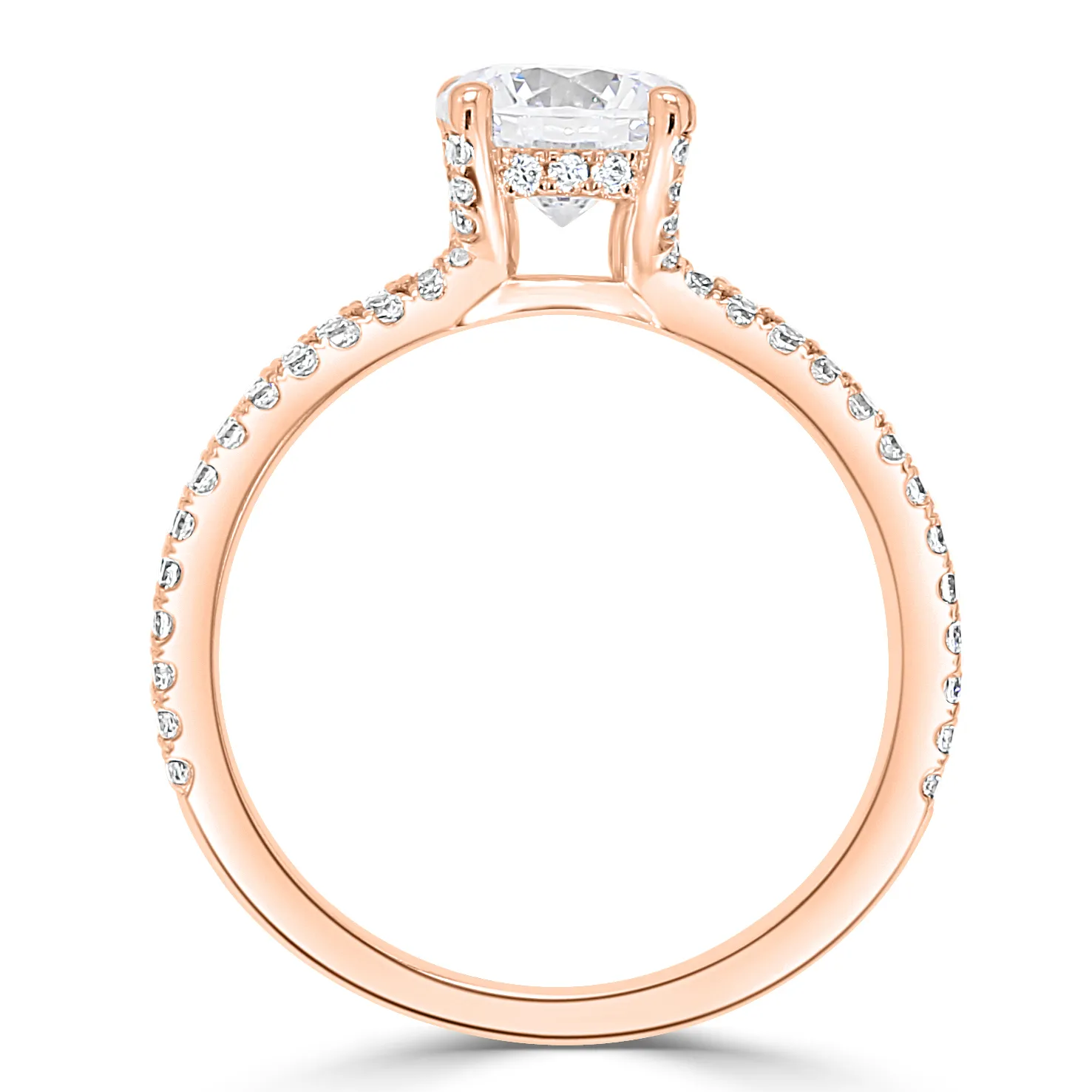 Rose Gold Perfect Engagement Ring Setting jewelry store near me