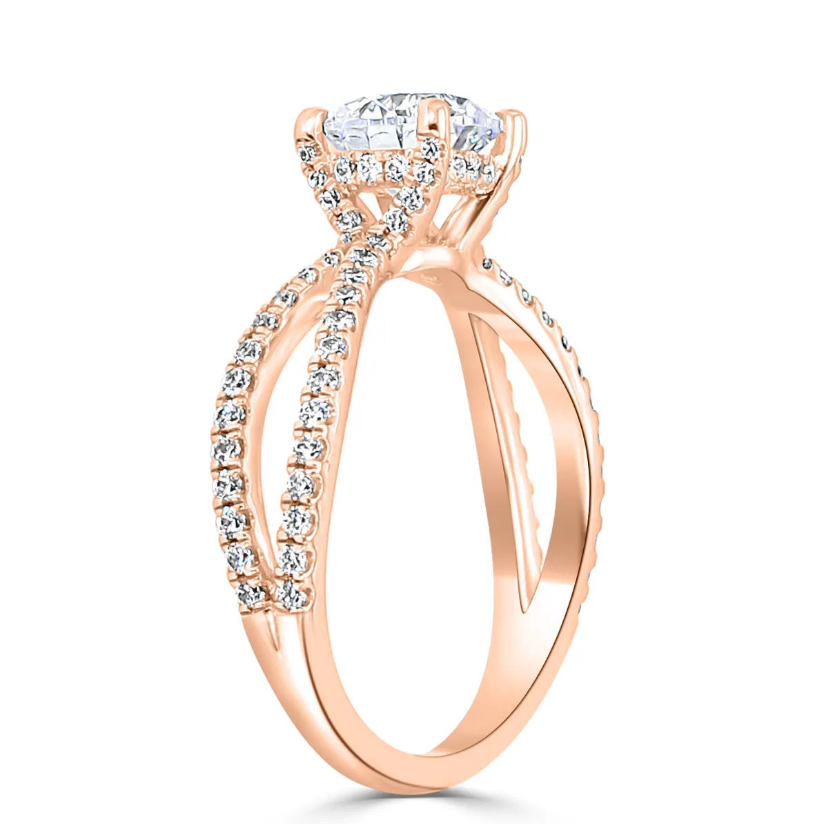 Rose Gold Perfect Engagement Ring Setting jewelry Wabash avenue