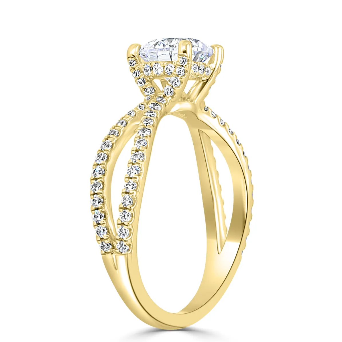 Yellow Gold Perfect Engagement Ring Setting jewelry Wabash avenue