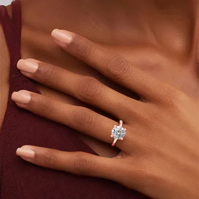 Rose Gold Exclusive and Classic Solitaire Engagement Ring jewelry windy city