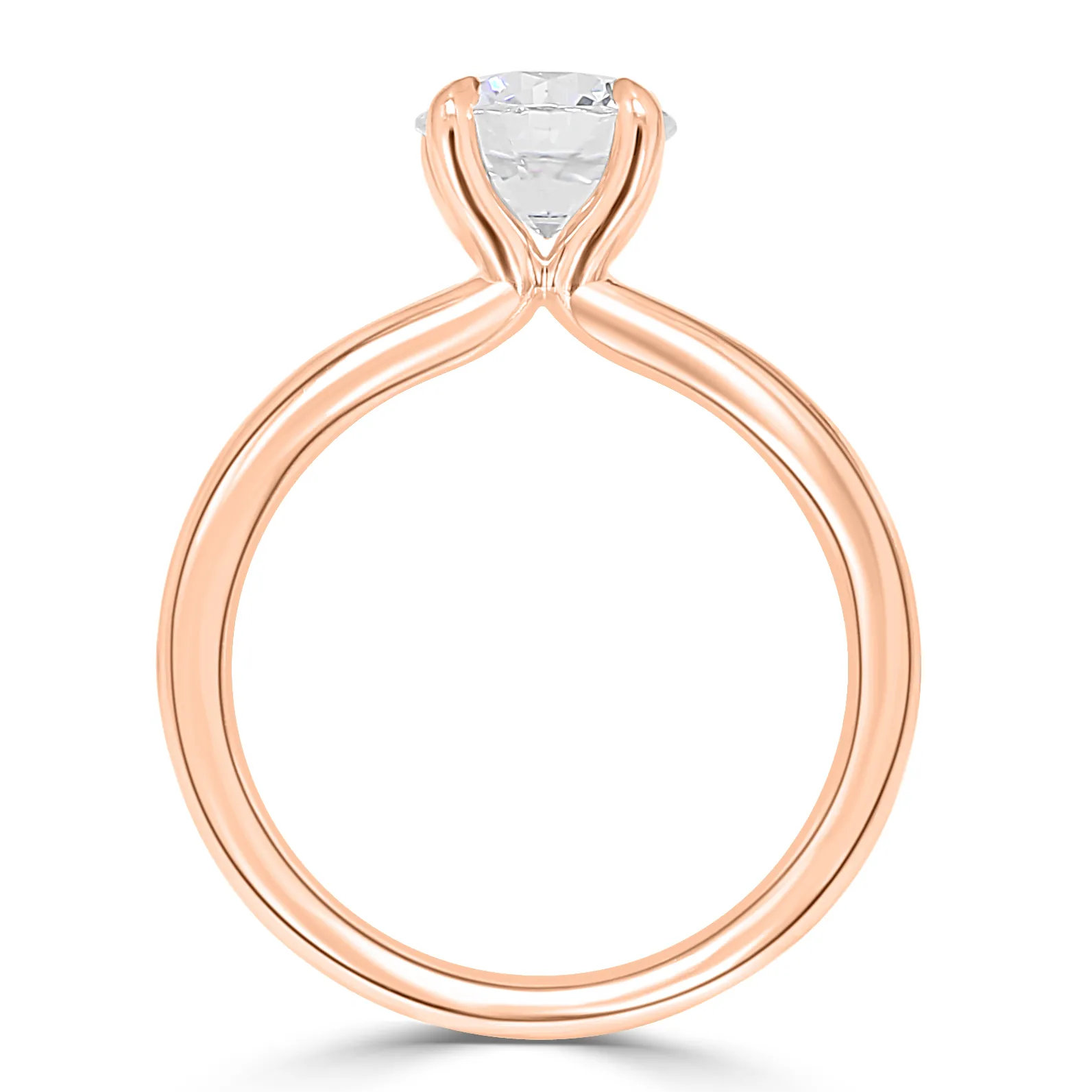 Rose Gold Exclusive and Classic Solitaire Engagement Ring jewelry store near me