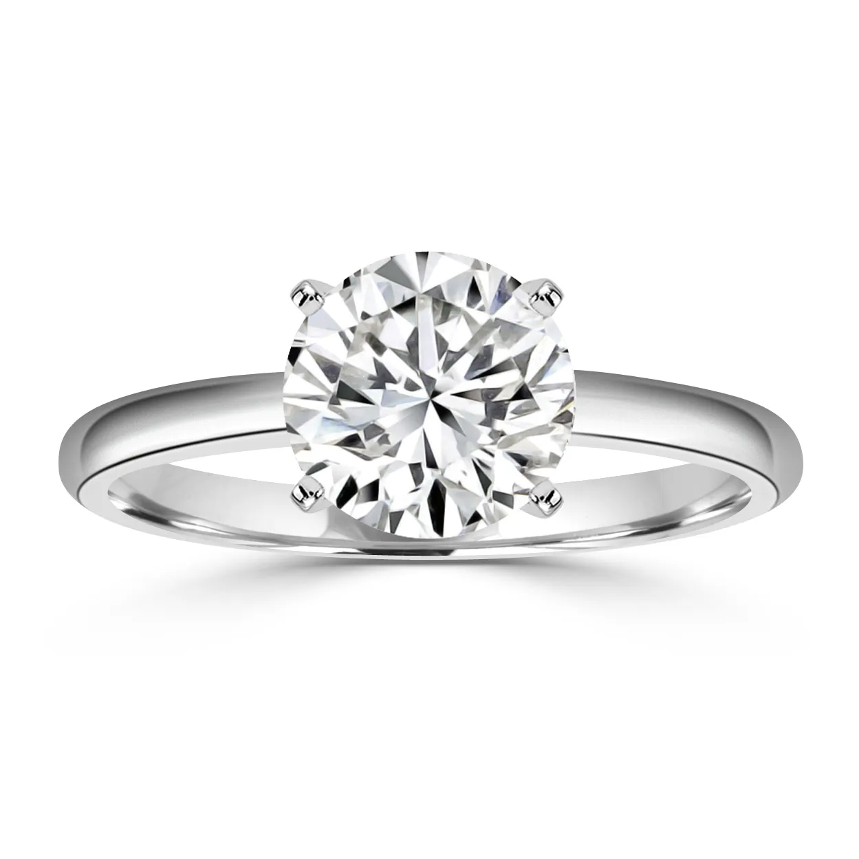 White Gold Exclusive and Classic Solitaire Engagement Ring