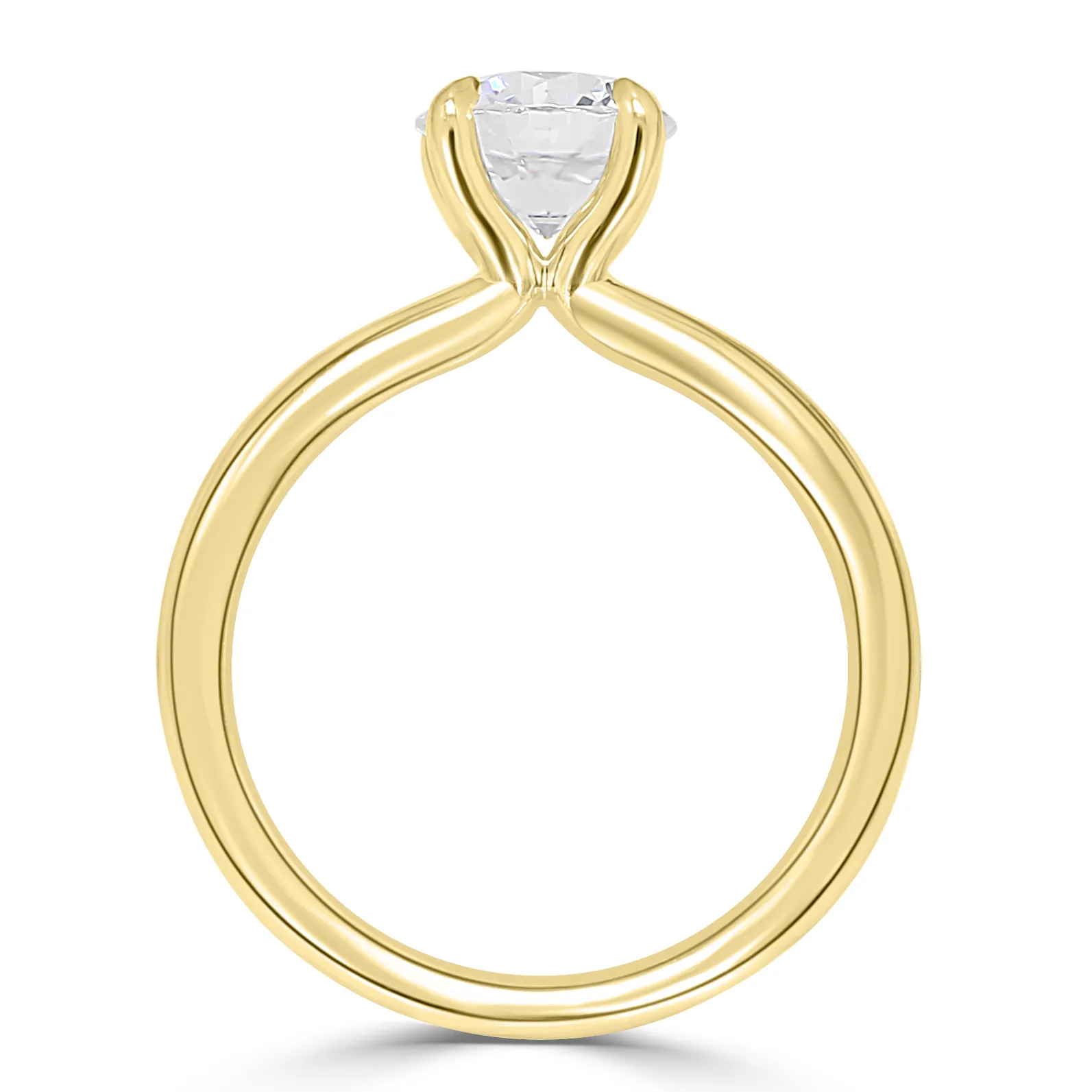 Yellow Gold Exclusive and Classic Solitaire Engagement Ring jewelry store near me