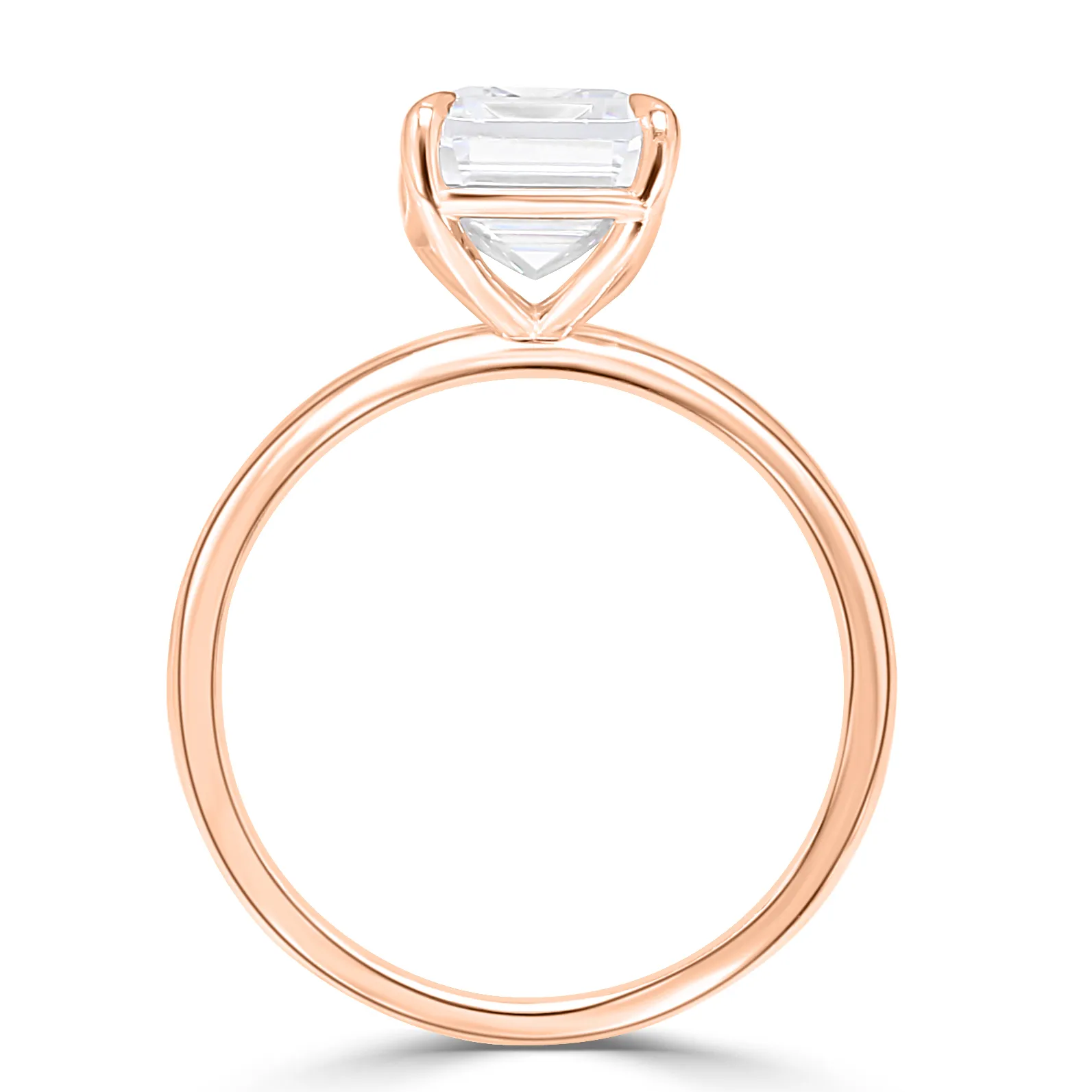 Rose Gold Exclusive and Delicate Solitaire Engagement Ring jewelry store near me