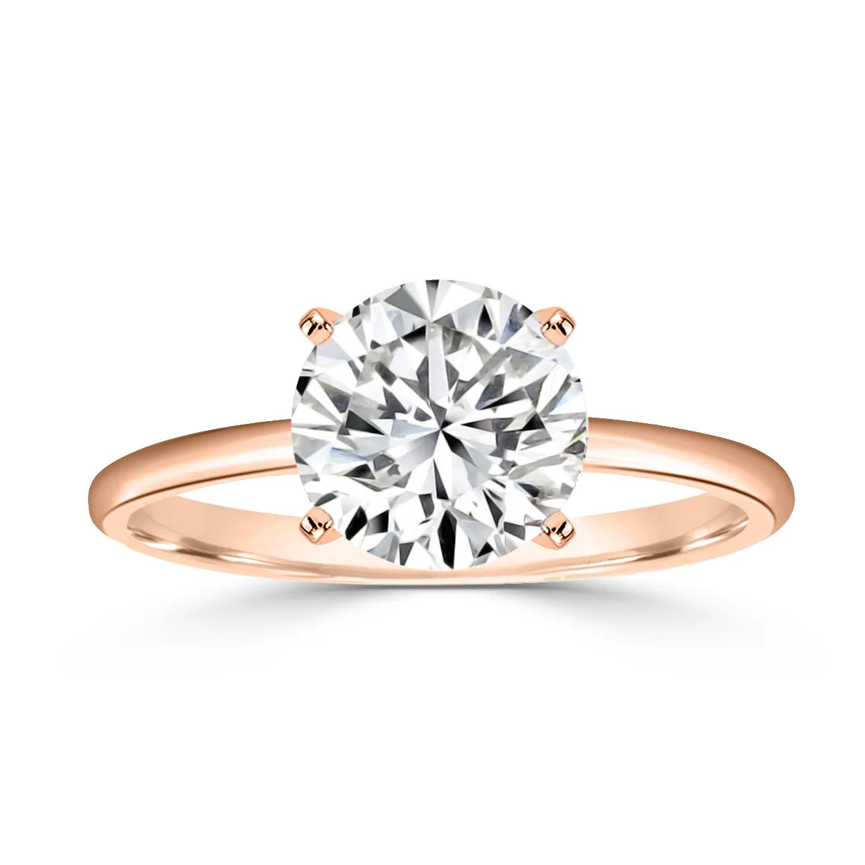 Rose Gold Exclusive and Delicate Solitaire Engagement Ring