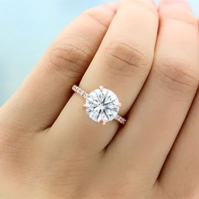 Rose Gold Perfect Edwardian Style Vintage Engagement Ring jewelry windy city