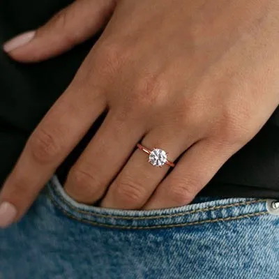 Rose Gold Unique Engagement Ring from best jeweler