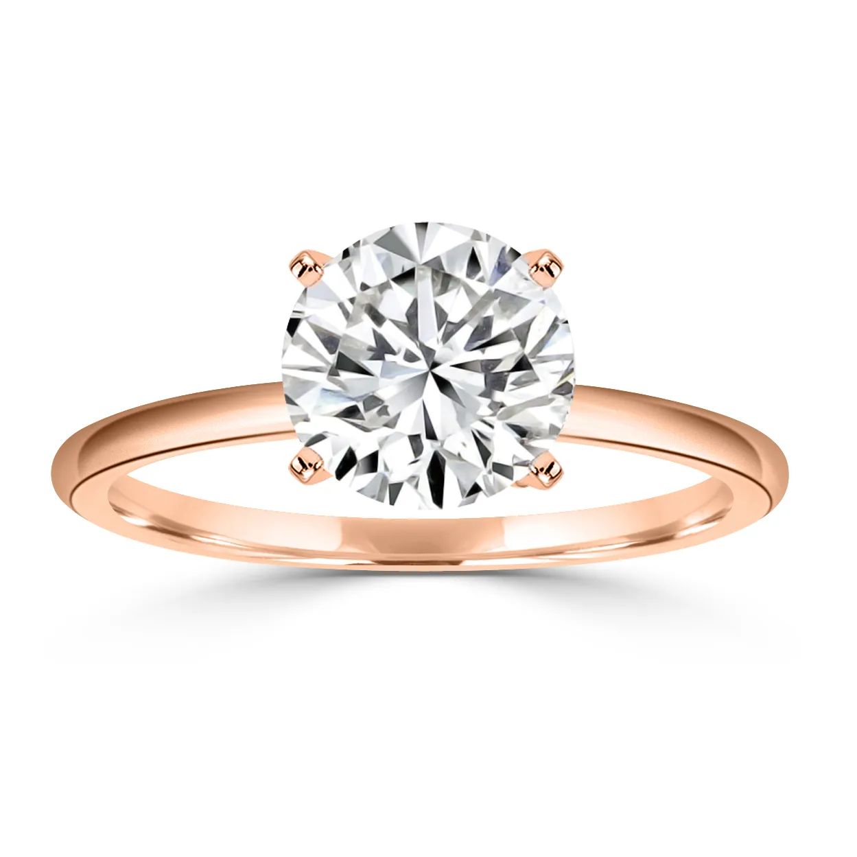 Rose Gold Unique Engagement Ring