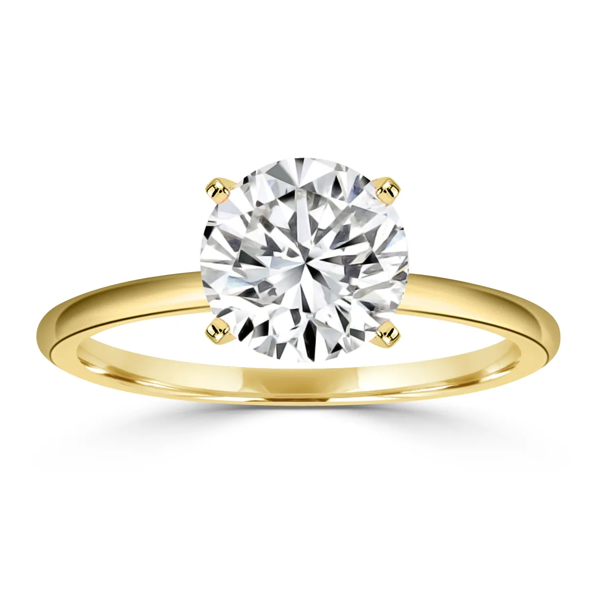 Yellow Gold Unique Engagement Ring