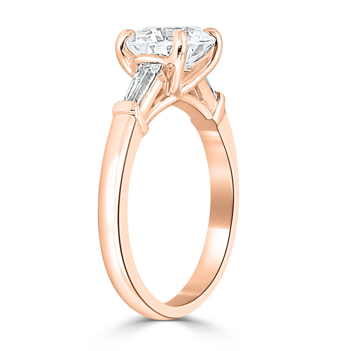 Rose Gold Bigger and Better Three Stone Diamond Ring jewelry Wabash avenue