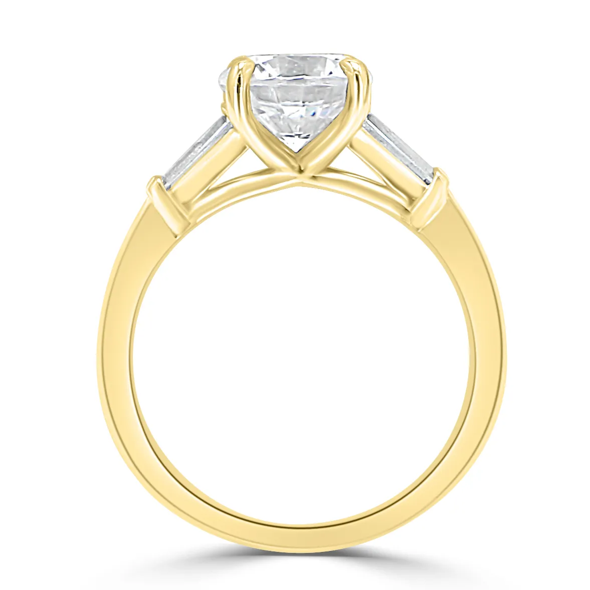 Yellow Gold Bigger and Better Three Stone Diamond Ring jewelry store near me