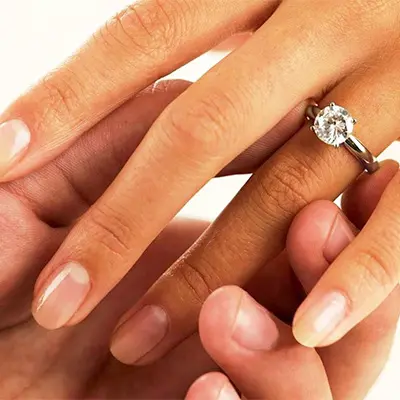 Platinum Perfect Crossover Solitaire Engagement Ring jewelry online