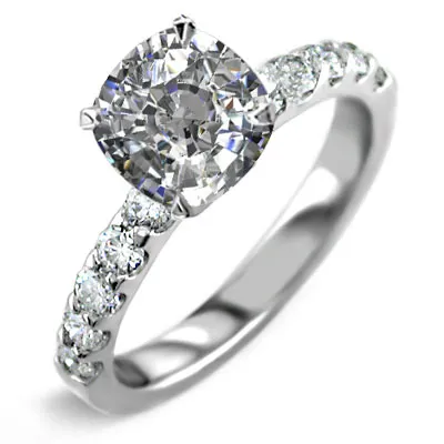 White Gold 6-Prong Diamond Engagement Ring jewelry store near me