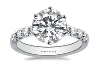 Platinum 6-Prong Diamond Engagement Ring