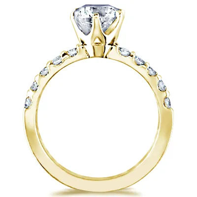 Yellow Gold 6-Prong Diamond Engagement Ring jewelry store near me