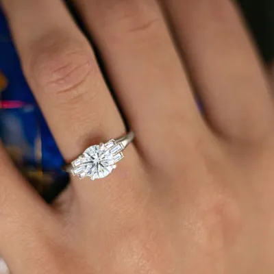 White Gold Art Deco Inspired Engagement Ring jewelry windy city