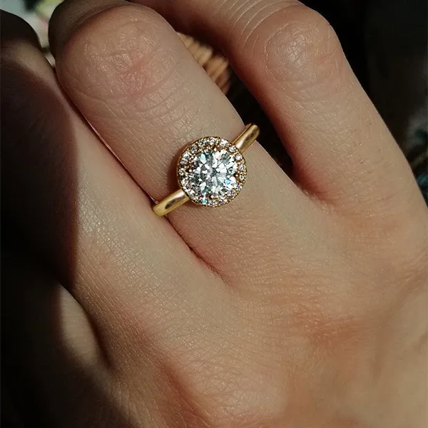 Yellow Gold Charming and Contemporary Engagement Ring jewelry store near me