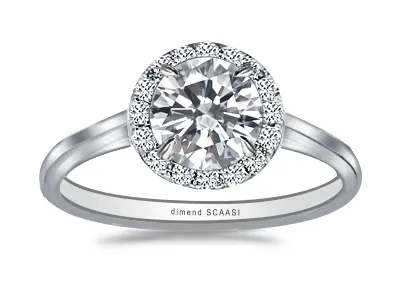 White GoldCharming and Contemporary Engagement Ring