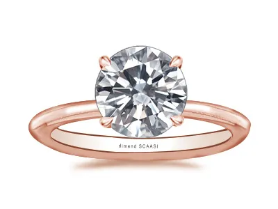 Rose Gold Perfect Solitaire Engagement Ring