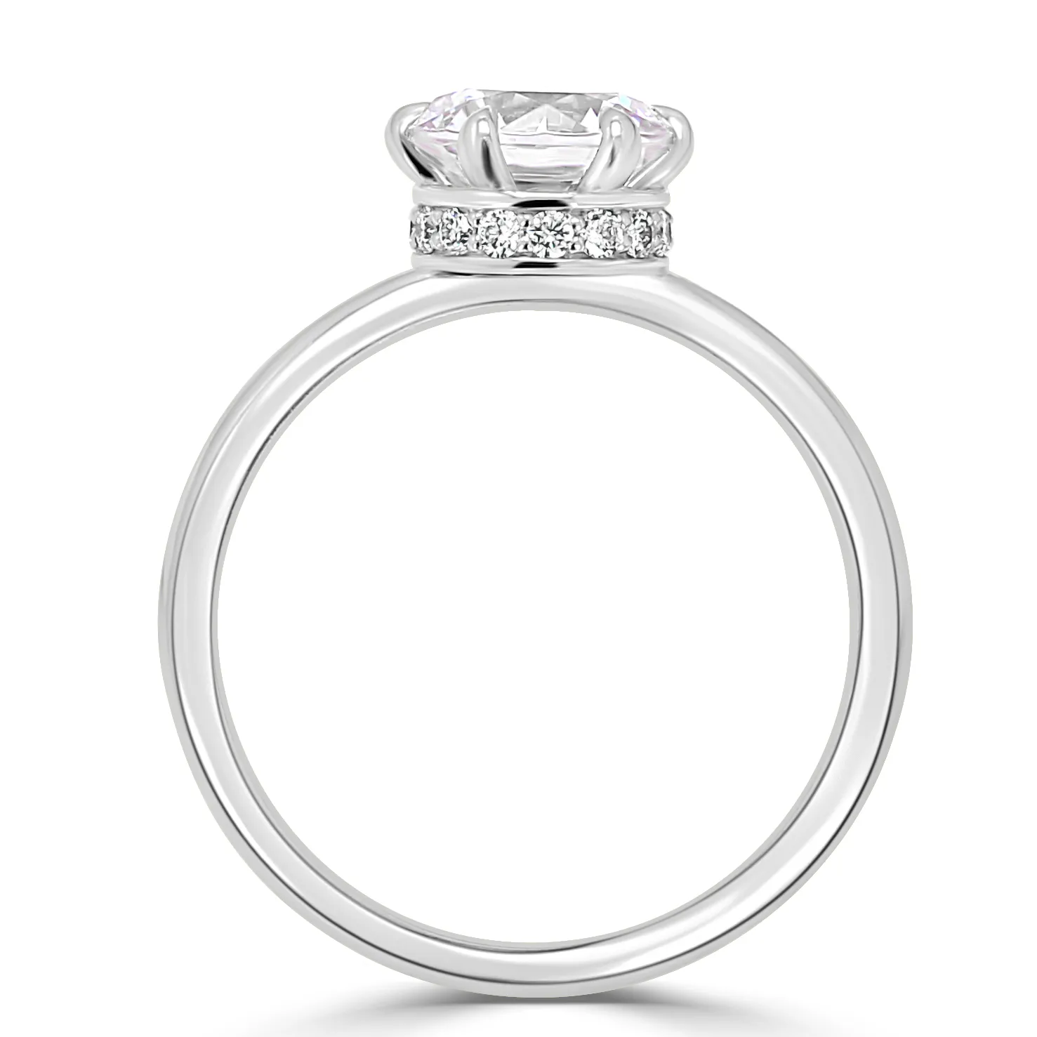White Gold Six Pronged Enagement Ring jewelry store near me