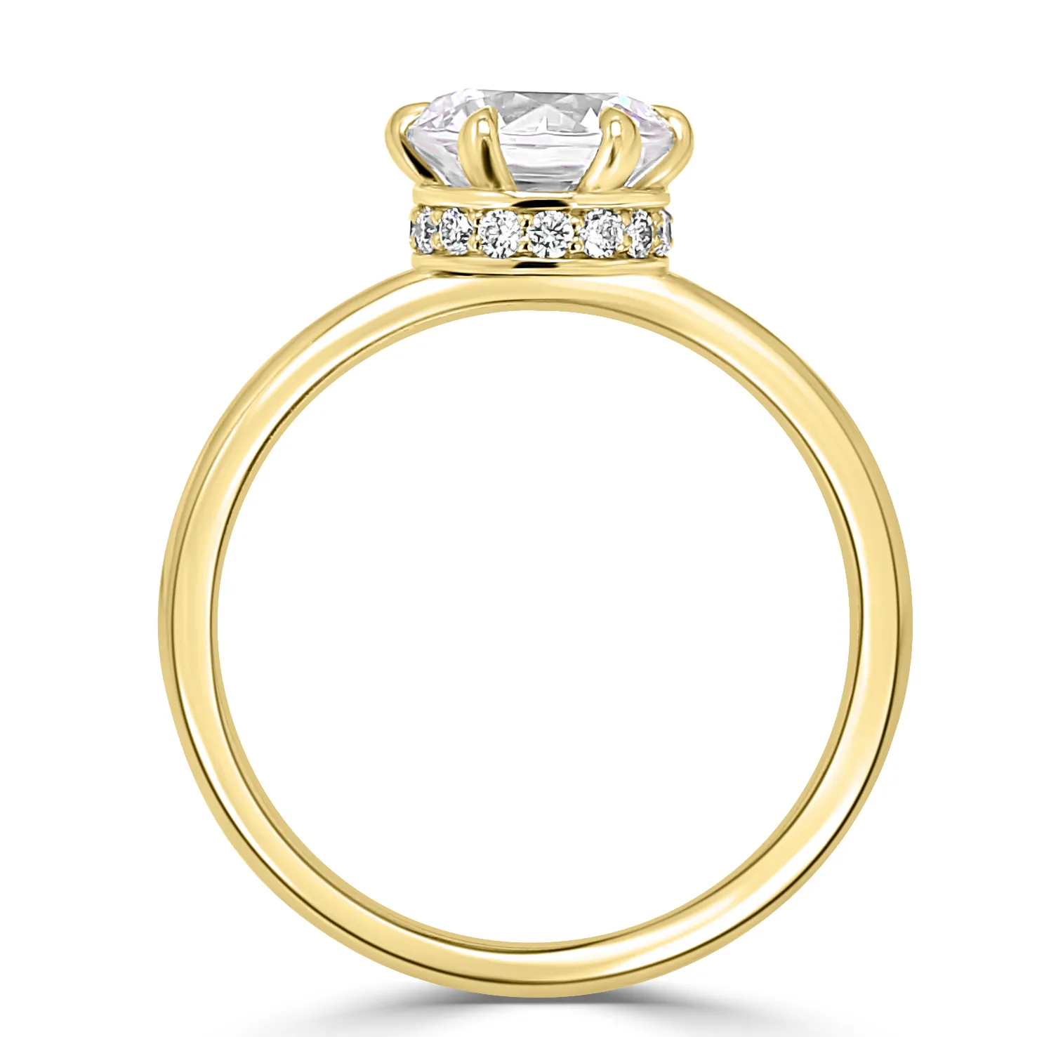 Yellow Gold Six Pronged Enagement Ring jewelry store near me