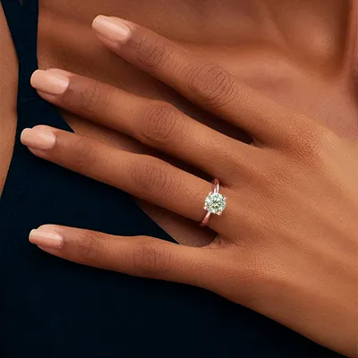 Rose Gold Exclusive and Unique Solitaire Engagement Ring jewelry windy city