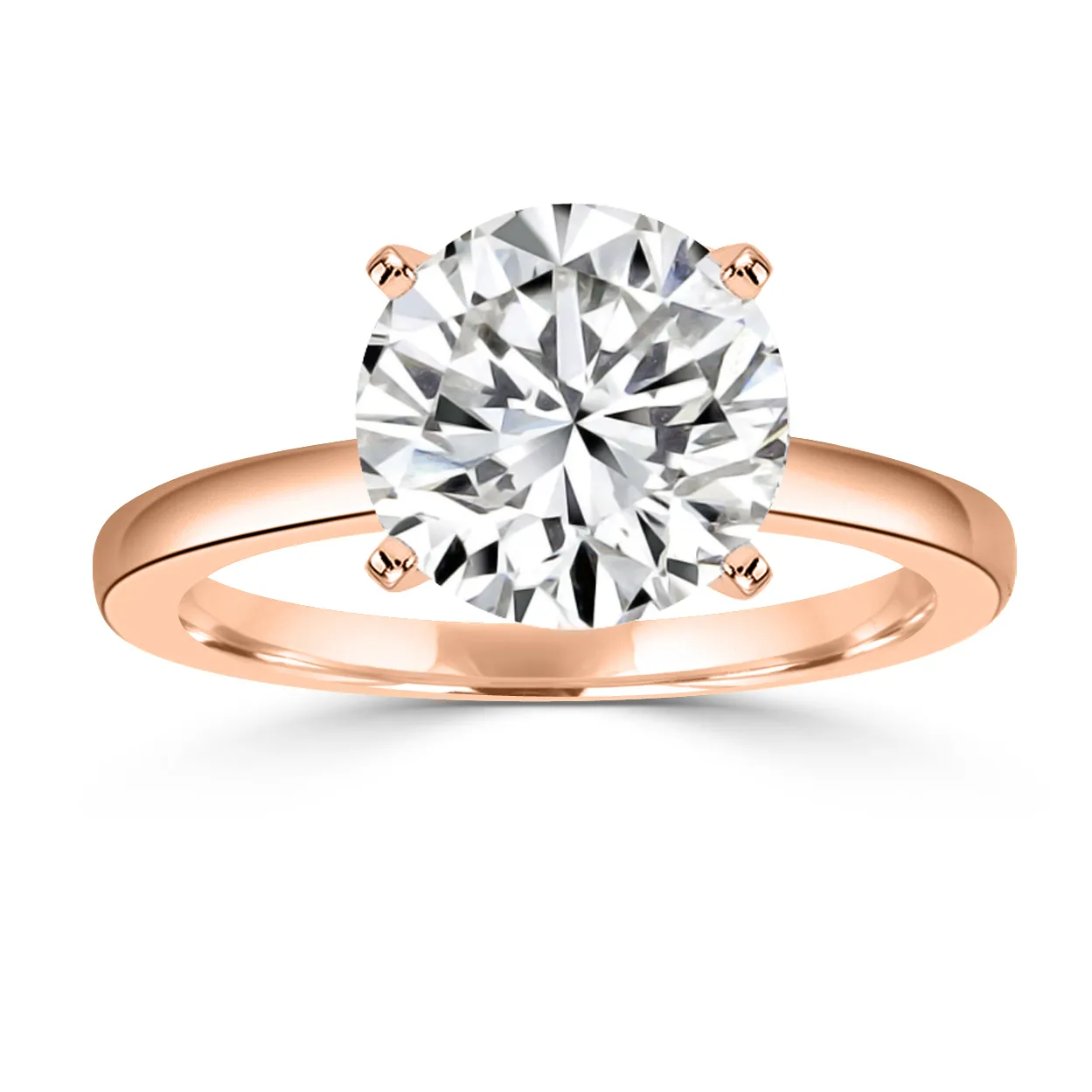 Rose Gold Exclusive and Unique Solitaire Engagement Ring