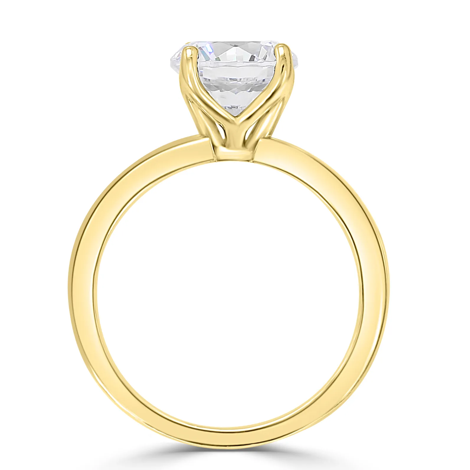 Yellow Gold Exclusive and Unique Solitaire Engagement Ring jewelry store near me