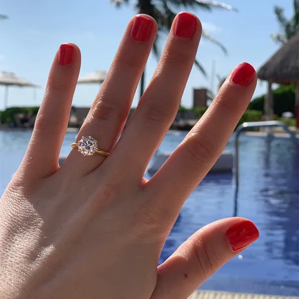 Yellow Gold Vintage Oval Engagement Ring jewelry Wabash avenue