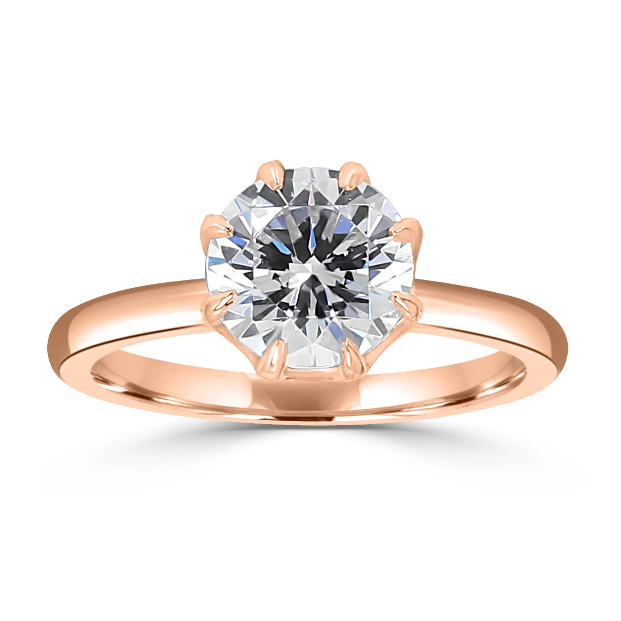Rose Gold Vintage Oval Engagement Ring