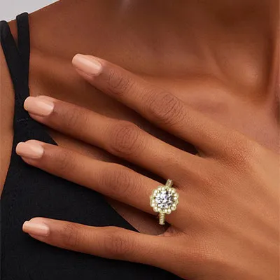 White Gold Classic Antique Engagement Ring jewelry online