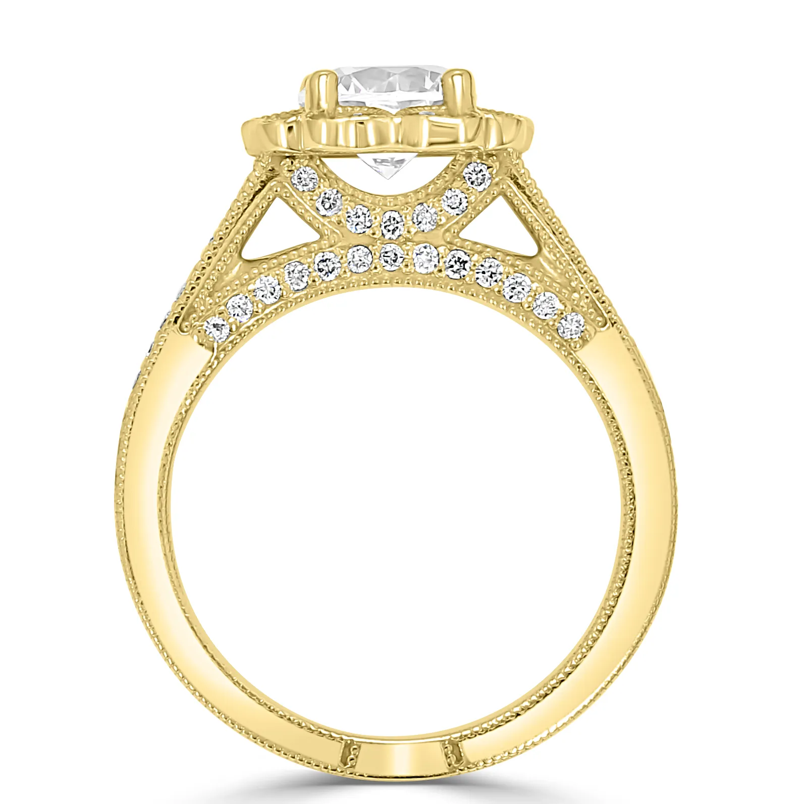 Yellow Gold Classic Antique Engagement Ring jewelry store near me