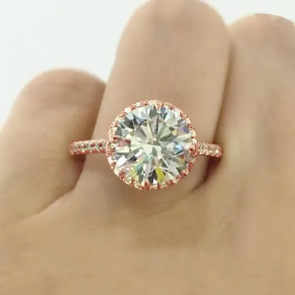 Rose Gold Lovely Engagement Ring jewelry windy city