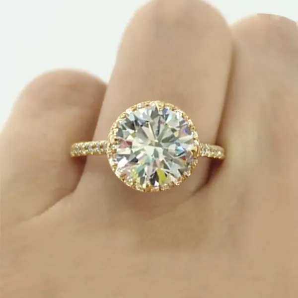 Yellow Gold Lovely Engagement Ring jewelry windy city