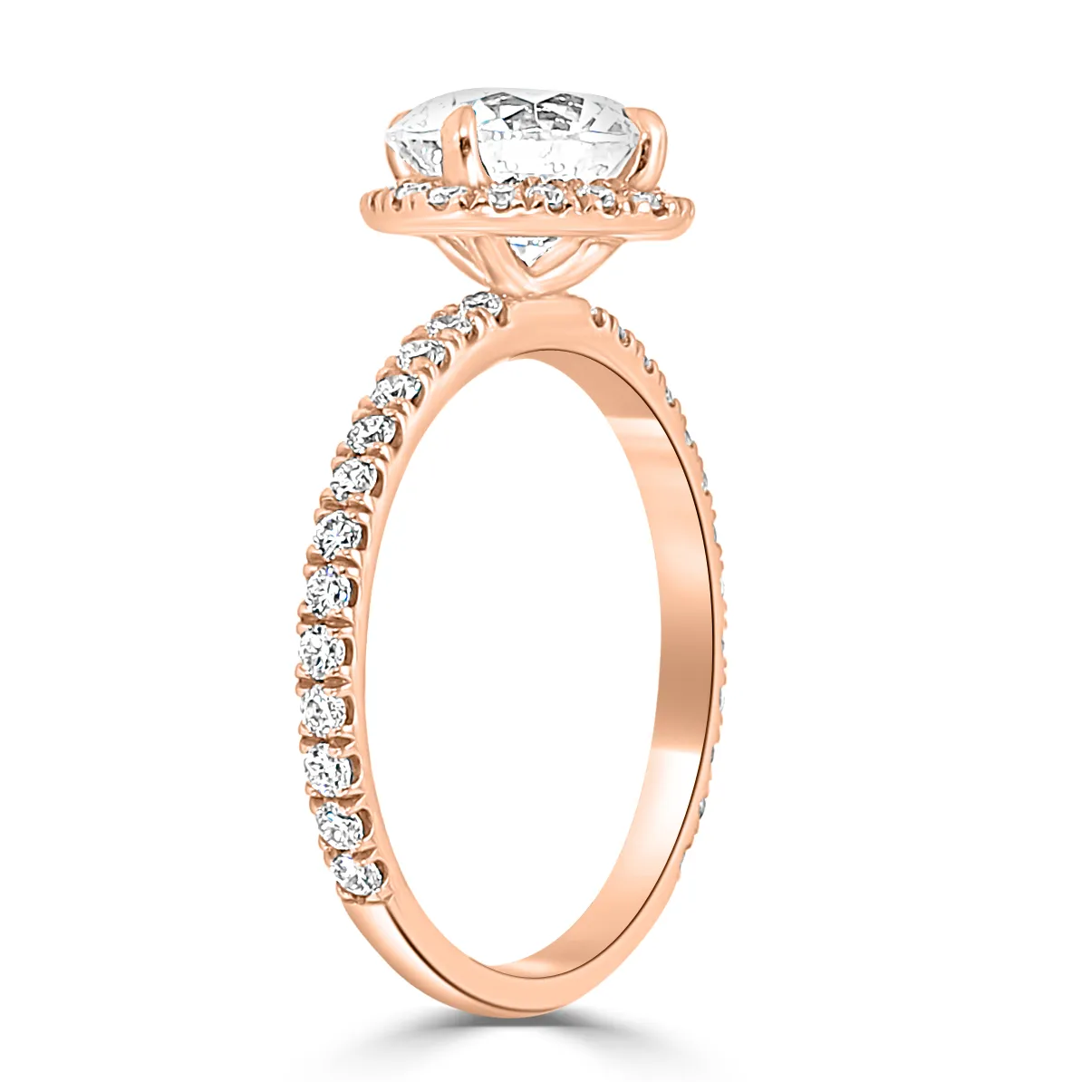 Rose Gold Lovely Engagement Ring jewelry Wabash avenue