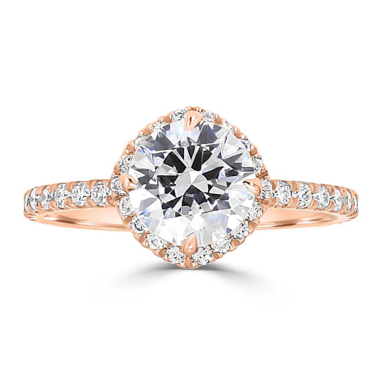 Rose Gold Lovely Engagement Ring