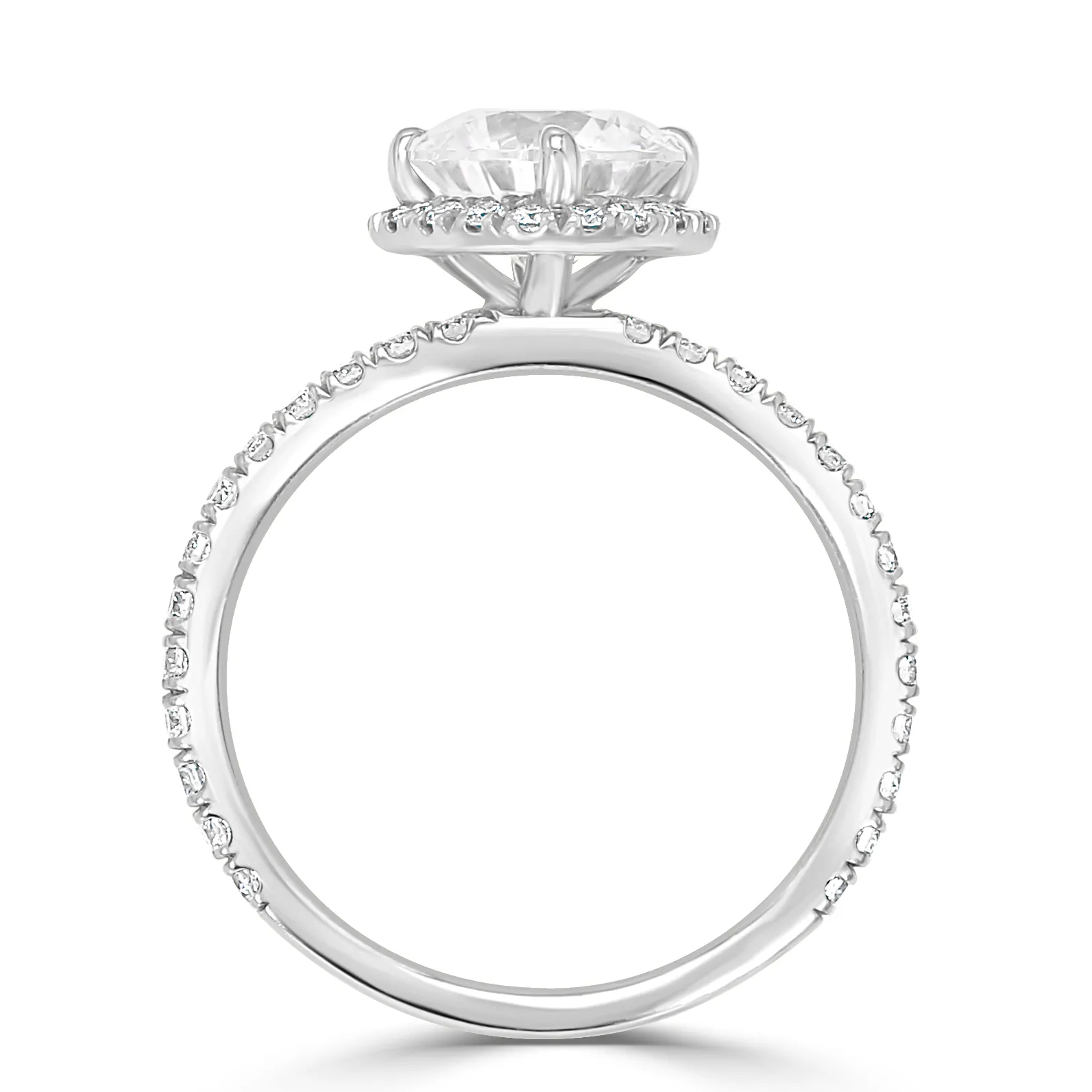 White Gold Lovely Engagement Ring jewelry store near me