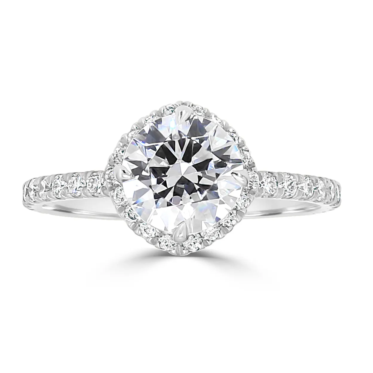 White Gold Lovely Engagement Ring